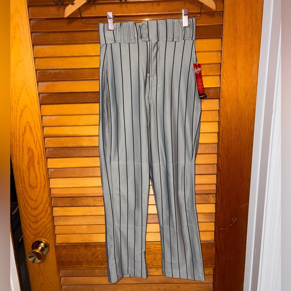 Rawlings Boy’s Gray Pinstripe Baseball Pants- size small